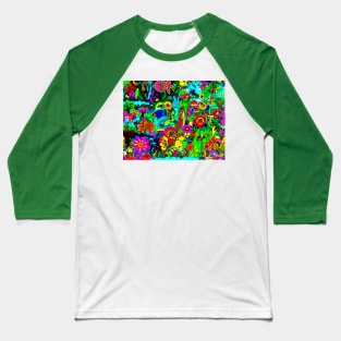 Abstract garden painting background Baseball T-Shirt